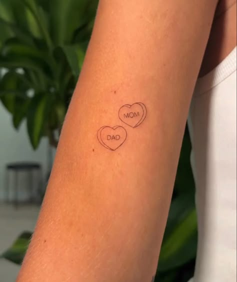 Letter In Heart Tattoo, Valentines Heart Tattoo, Con Amor Tattoo, Love Heart Sweet Tattoo, Two Heart Tattoo, Heart With Name Tattoo, Name Tattoos Designs, Family Heart Tattoos, Tattoos That Mean Something