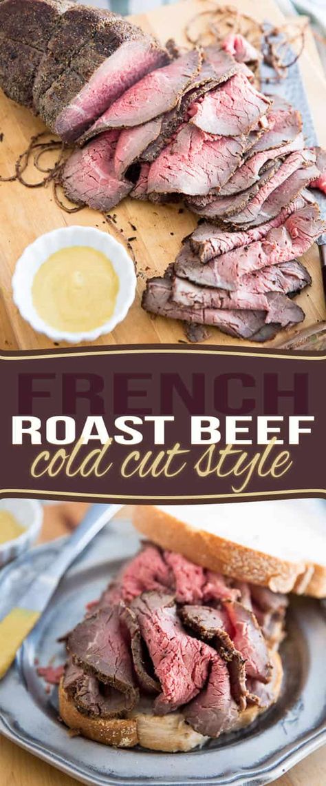 Roast Beef Deli Meat, Deli Style Roast Beef, Deli Meat Recipes, Rare Roast Beef, Roast Beef Sandwich, Cold Cut, Cold Sandwiches, Sandwich Bar, Roast Beef Sandwiches