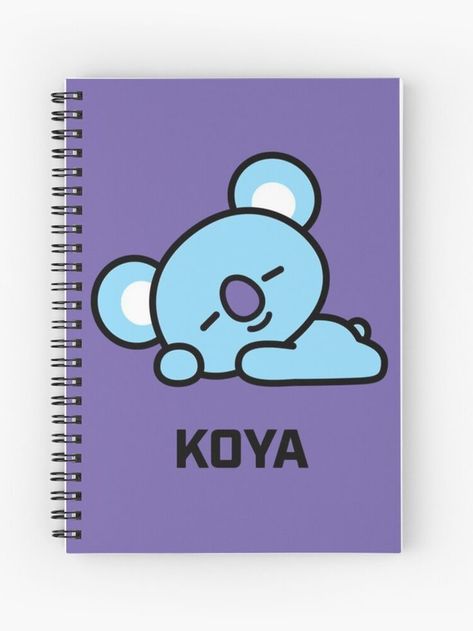 BT21 Notebook KOYA BTS Bt21 Notebook, Bts Notebook, Bts Products, My Papa, Cool Backpack, Stabilo Boss, Books Series, Toy Gifts, Diary Ideas