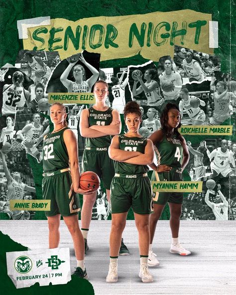 Senior Day Sports Graphics, Sport Banner Design Poster, Senior Night Graphic Design, Game Day Graphics Design, Sports Photo Collage, Senior Night Graphic, Basketball Game Day Graphics, Gameday Sports Graphics, Game Day Graphic Design