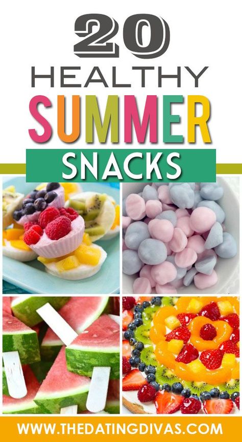 105 Summer Snack Ideas - The Dating Divas Summer Snack Ideas, Summer Snack Recipes, Healthy Summer Snacks, Healthy Afternoon Snacks, Breakfast Low Carb, Healthy Summer Recipes, Summer Snacks, Healthy Snacks For Kids, Healthy Summer