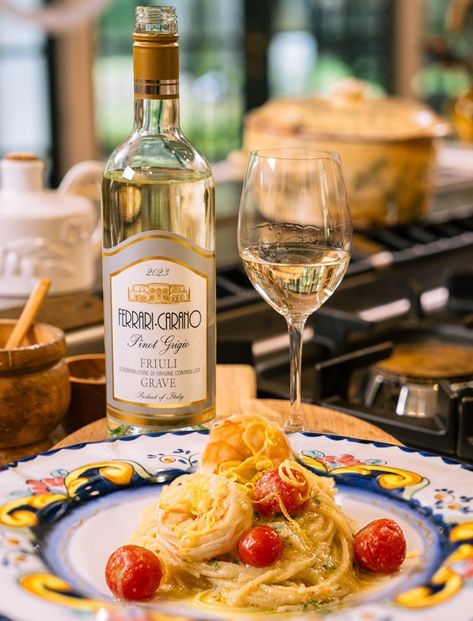 The Pasta Queen Nadia Munno + Ferrari-Carano The Pasta Queen, Pasta Queen, Wine Tasting Events, Wine Food Pairing, Pasta Noodles, Pinot Grigio, Food Pairings, How To Cook Pasta, Organic Ingredients