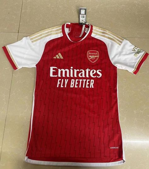 Arsenal Football Shirt, Arsenal Shirt, Arsenal Jersey, Sports Jersey Design, Soccer Outfits, Classic Football Shirts, Classic Football, Arsenal Football, Shirt 2023