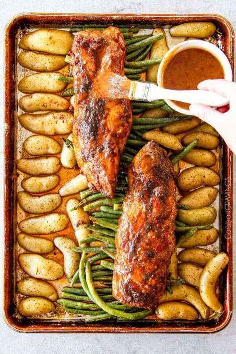 35 Sheet Pan Meal Prep Recipes (That Will Change Your Life) - Meal Prep on Fleek™️ Sheet Pan Meal Prep, Dijon Pork Tenderloin, Salmon Meal Prep, Meal Prep On Fleek, Sheet Pan Suppers, Sheet Pan Dinners Recipes, Meal Prep Recipes, Pan Recipes, Pork Tenderloin Recipes