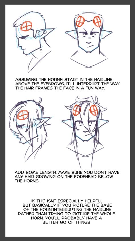 How To Draw A Tiefling, How To Draw Tiefling, Tiefling Horns Reference, Teifling Tail Types, Filibusterfrog Tiefling, Tiefling Drawing Reference, Uncommon Tiefling Traits, Tiefling Headcanon, Tiefling Anatomy