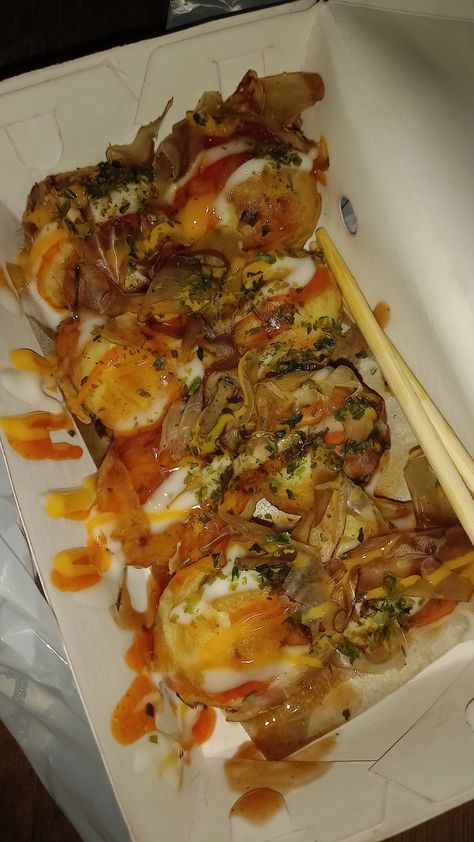 Food Prank Picture, Takoyaki Photography, Takoyaki Aesthetic, Food Prank, Snap Fake, Food Pranks, Makanan Aesthetic, Cravings Food, Anniversary Letter