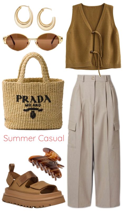 Ugg Sandals Outfit Ideas, Cute Summer Sandals 2024, Mommy Style, Stylish Work Outfits, Mood Board Fashion, Casual Chic Outfit, Summer Fashion Outfits, 가을 패션, Casual Style Outfits