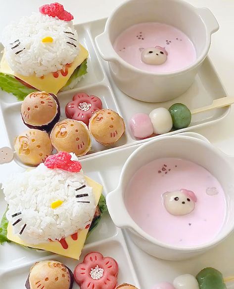 Sanrio Food, Cute Breakfast Ideas, Japanese Snacks, Sanrio Characters, Breakfast Ideas, Cute Food, Aesthetic Food, Nom Nom, Follow Me