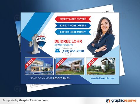 Postcard Real Estate, Real Estate Agent Ads, Real Estate Postcard Design, Realtor Ads, Postcard Examples, Real Estate Marketing Postcards, Realtor Postcards, Marketing Postcard, Direct Mail Postcards