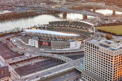 Paycor Stadium, previously known as Paul Brown Stadium, is an outdoor football stadium in Cincinnati, Ohio. It is the home venue of the Cincinnati Bengals of the National Football League and opened on August 19, 2000. -- Wikipedia Paul Brown Stadium, Paul Brown, Football Stadium, Football Stadiums, Cincinnati Ohio, August 19, Cincinnati Bengals, National Football League, I Got It