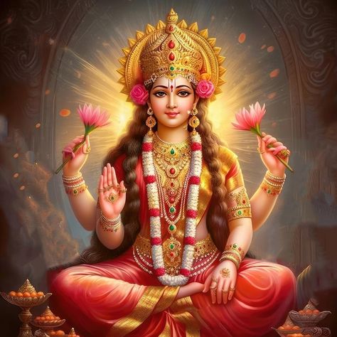 Hindu goddess Laxmi Beautiful Wallpaper Laxmi Goddess Wallpapers, Lord Vishnu Names, Lakshmi Photos, Goddess Laxmi, Goddess Names, Saraswati Devi, Simple Saree Designs, Twin Flame Relationship, Durga Images