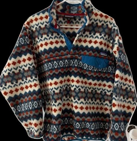 Patagonia Synchilla, Red Retro, Retro Pattern, Pullover Men, Patagonia, Red, Pattern, Blue, Design