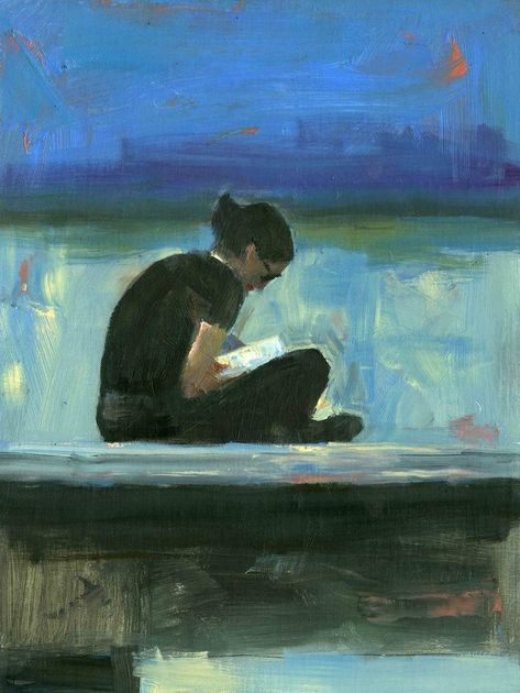 Darren Thompson, Reading Art, Arte Inspo, Sunset Painting, 영감을 주는 캐릭터, Art Plastique, Painting Oil, Figurative Art, Figure Painting