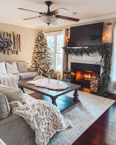 Dark Hardwood Floors, Holiday Movie Night, Cozy Living Room Design, Christmas Movie Night, Ashley Homestore, Dark Hardwood, Hardwood Floors Dark, Kettle Corn, Cosy Christmas