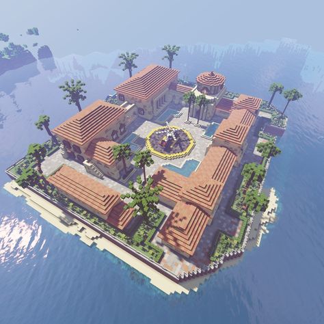 Spanish Island Villa #minecraft #minecraftbuilds #minecraftislandhouse #minecraftislandvilla #minecraftvilla #minecraftmansion #minecraftmegabase #minecraftbuildideas #minecraftbuilddesigns #minecrafttips #minecraftrenders #minecrafthouse Minecraft M, Villa Minecraft, Minecraft Mansion, Spanish Islands, Island Villa, Minecraft Tips, Island House, June 16, Minecraft Houses