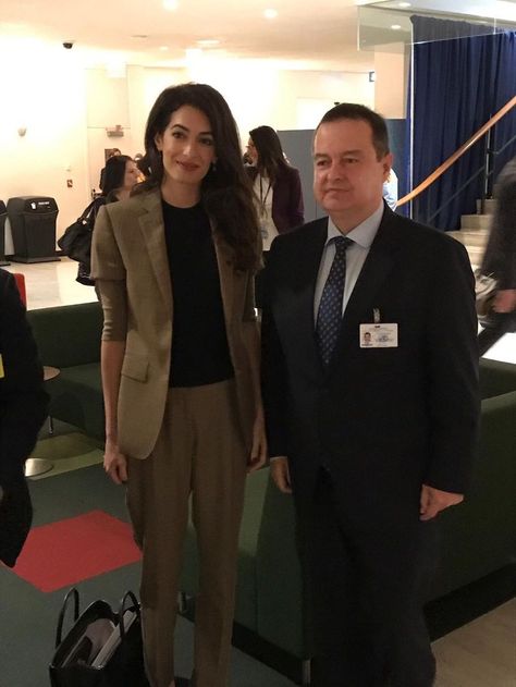 United Nations Speech, Clooney Amal, Amal Clooney Style, Human Rights Lawyer, United Nations General Assembly, Amal Clooney, Checked Suit, Global Citizen, Resort Collection