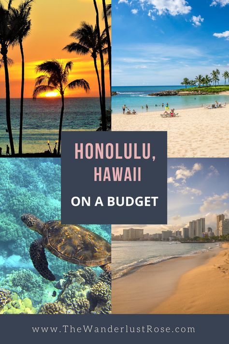 Oahu On A Budget, Hanalulu Hawaii, Backpacking Hawaii, Honolulu Hawaii Vacation, Hawaii On A Budget, Visiting Honolulu, Aloha Birthday, Honolulu Vacation, Hawaii Trip Planning