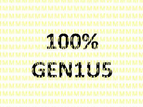 I got: 100% Genius!!! Genius Test: Are You Smarter Than You Think? Math Genius Affirmations, Multiple Intelligences Test, Are You Smarter Than A Fifth Grader Quiz, Multiple Intelligence Test, Genius Test, Personality Test Psychology, Test Your Iq, Iq Test Questions, Intelligence Quotient