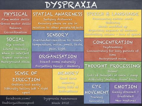 Dyspraxia - a summary of how it affects people Learning Disorder, Forgetting Things, Brain Memory, Motor Planning, Dysgraphia, Learning Differences, Learning Difficulties, Processing Disorder, Neurological Disorders