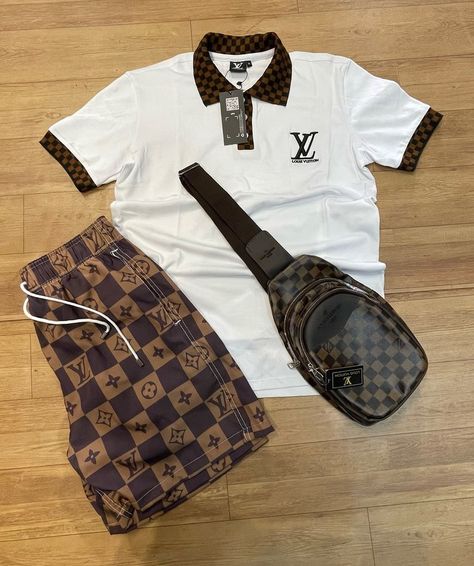 Louis Vuitton Outfit Men, Elegant Boy, Outfits For Big Men, Couples Matching Outfits Swag, Louis Vuitton Outfit, Mens Casual Outfits Summer, Swag Outfits Men, Dope Outfits For Guys, Polo Sport Ralph Lauren