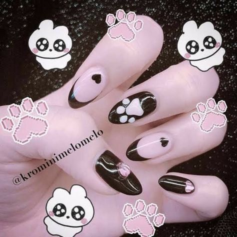 Kawaii Space, Kawaii Nail Art, Jirai Kei, Pretty Nail Designs, Long Acrylic Nails Coffin, Really Cute Nails, Style Goals, Nail Style, Soft Nails