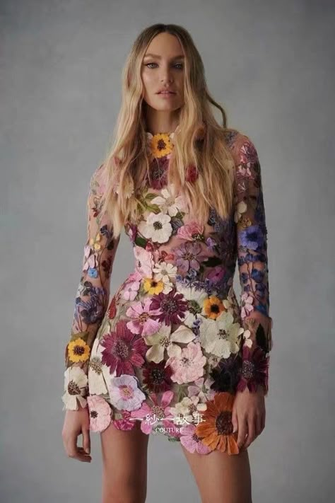 Long Sleeve Dress Spring, Gaun Fashion, Dress Women Elegant, Backless Mini Dress, Mode Inspo, 영감을 주는 캐릭터, Urban Chic, Flower Fashion, Mode Inspiration