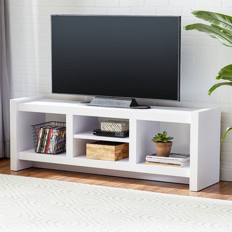 Found it at Wayfair.ca - TV Stand Television Stand, 60 Tv Stand, Swivel Tv Stand, Tv Rack, Tv Stand Designs, Tv Stand Decor, White Tv Stands, Diy Tv Stand, White Tv