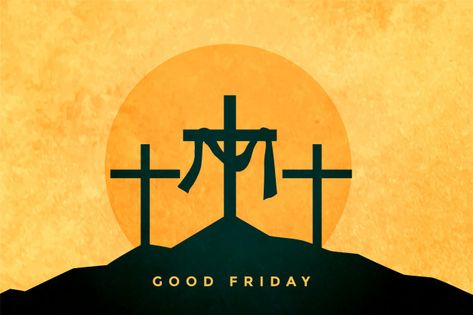 Free Vector | Good friday or easter day background Good Friday Images, Holy Friday, Cross Background, Happy Good Friday, Friday Wishes, Tshirt Printing Design, Day Background, Sunset Background, New Background Images