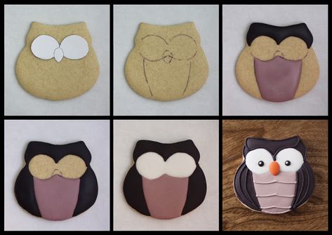 Owl Cookies Decorated, Owl Sugar Cookies, Owl Cookies Royal Icing, Beautiful Biscuits, Designer Cookies, Owl Cakes, Flooding Cookies, Bird Cookies, Owl Cookies