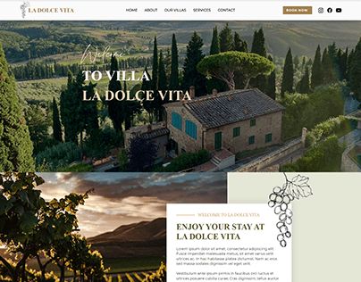 Check out new work on my @Behance profile: "La Dolce Vita - Vacation Rental Website Template" http://be.net/gallery/166184513/La-Dolce-Vita-Vacation-Rental-Website-Template Vacation Rental Website Design, Rental Website Design, Landing Page Design Inspiration, Profile Website, Best Landing Page Design, Wix Website Templates, Website Mockup, Wix Templates, Travel Website