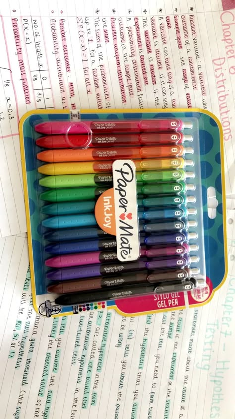 Got my hands on the paper mate inkjoy gel pens 😃 Papermate Flair Pens Notes, Aesthetic Gel Pens, Papermate Pens Inkjoy, Paper Mate Pencils, Paper Mate Flair Pens, Paper Mate Pens Inkjoy, Cute Stationary Pens & Pencils, College Stationary, Papermate Gel Pens