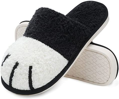 MAXTOP Plush cotton slippers women's animals cat paw winter warm soft non-slip cuddly Christmas home slippers for girls gift guests indoor outdoor : Amazon.de: Shoes & Bags Paw Slippers, Dog Slippers, Elegant Slippers, Travel Slippers, Cat Slippers, Animal Slippers, Puppy Paws, Comfortable Slippers, Outdoor Slippers