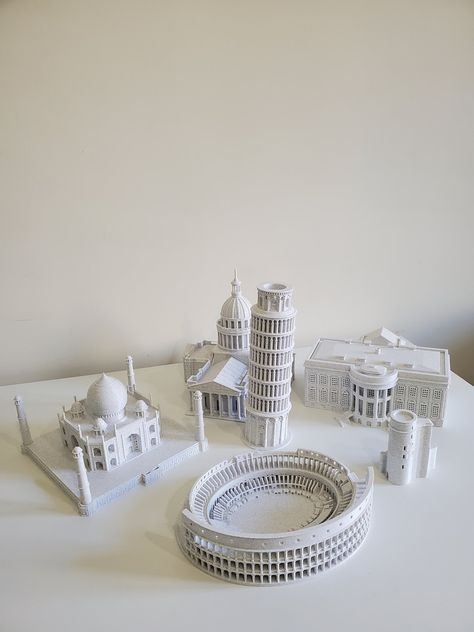 Taj Mahal Model, Architecture Replica, World Landmarks, Famous Landmarks, Travel Souvenirs, 3d Print, Taj Mahal, 3d Printing, Unique Gifts