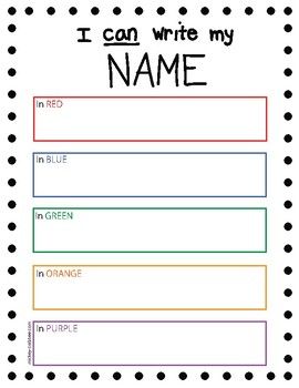 This product includes FOUR pages for name writing practice. My Name Worksheet, I Can Write My Name, Writing Practice Kindergarten, Writing Practice Preschool, Write My Name, Name Writing Practice, Preschool Names, Name Practice, Learn To Write