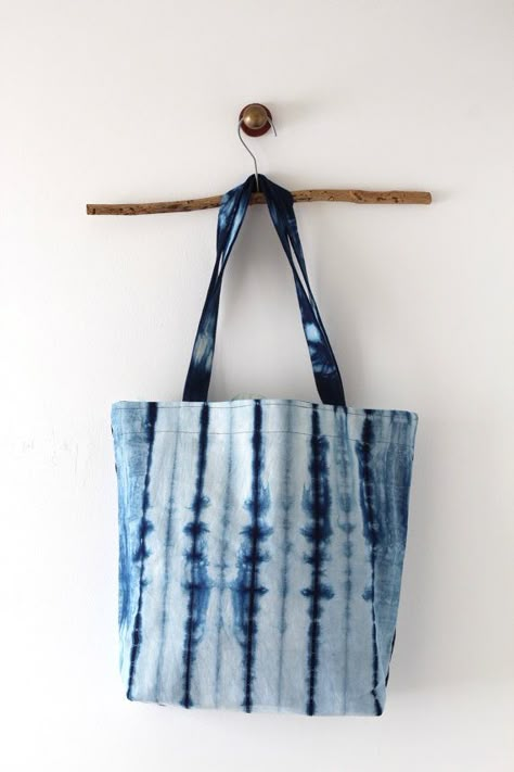 Indigo Tote bag handmade,  shibori hand dyed shoulder bag, Blue shopping bag, casual tote. Beach tote bag, blue tote, school bag, large tote Tie Dye Mood Board, Indigo Bag, Tie Dye Bags, Diy Tie Dye Designs, Natural Indigo Dye, Boho Tote Bag, Bohemian Bag, Shibori Pattern, Shibori Dye