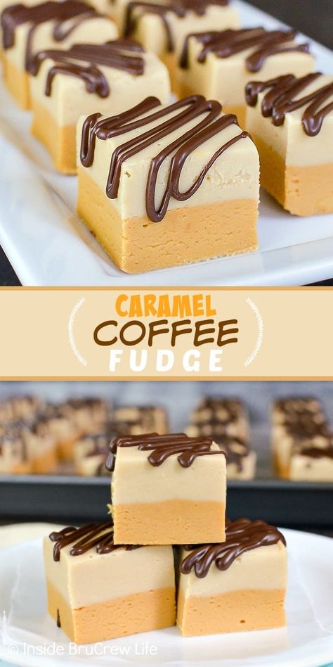 Coffee Fudge Recipes, Coffee Fudge, Homemade Fudge Recipes, No Bake Recipe, Easy Caramel, Fudge Candy, Fudge Recipes Easy, Oh Fudge, Homemade Fudge