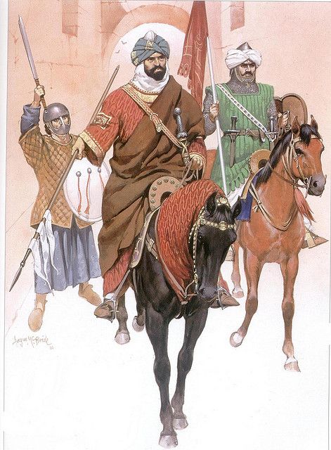 Moorish Ruler by cool-art... im hanging this up. #mpclife Warriors Illustration, Historical Warriors, Art African, Rms Titanic, Medieval Period, Historical Art, Pearl Harbor, Military Art, Dark Ages