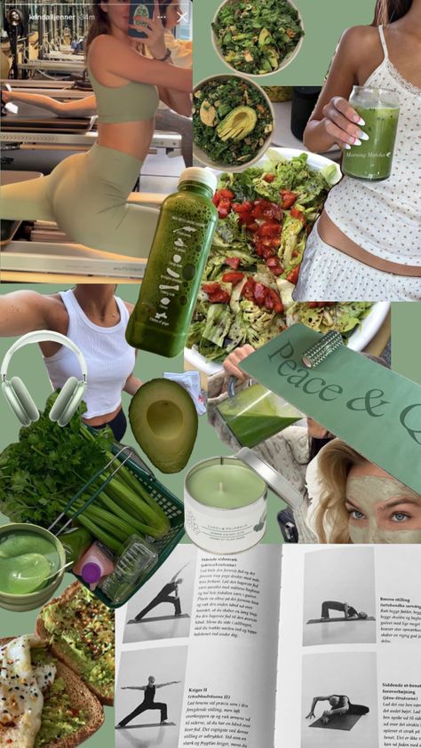 Health Collage, Clean Green, Fitness Vision Board, Healthy Lifestyle Motivation, Self Care Bullet Journal, Manifestation Board, Healthy Food Motivation, Healthy Girl, Eat To Live