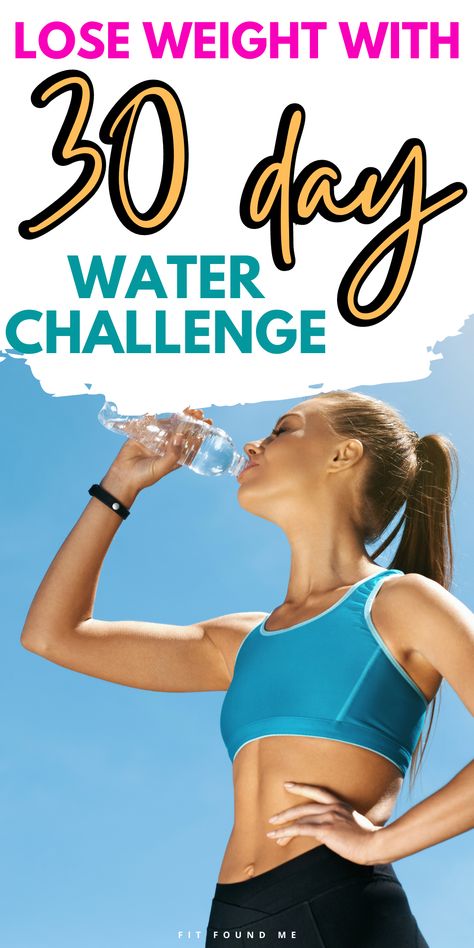 30 Day Water Challenge, Water Challenge, More Water, Healthy Smoothie, Lose 50 Pounds, Stay Hydrated, Lose Belly, Drinking Water, 30 Day