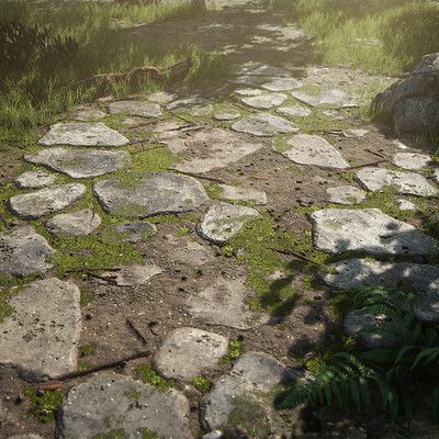 Texture Reference, Environment Artist, Stone Road, 3d Environment, Substance Designer, Stone Ground, Castle Wall, Environment Design, Unreal Engine