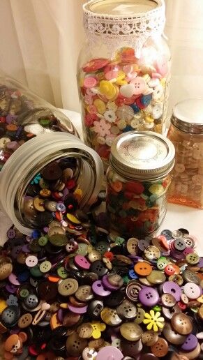 Buttons! Twee Core, Crowcore Aesthetic, Buttons Aesthetic, Buttons Collection, Button Jar, Buttons Crafts Diy, Hungry Caterpillar, Tiny Treasures, Button Crafts