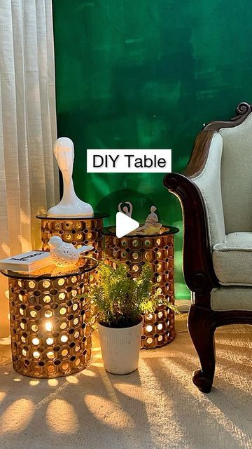 Diy Table Ideas, Craft Diy Ideas, Small Outdoor Table, Sidhu Moose Wala, Diy Balcony, Sidhu Moose, Sustainable Decor, Small Balcony Decor, Budget Friendly Decor