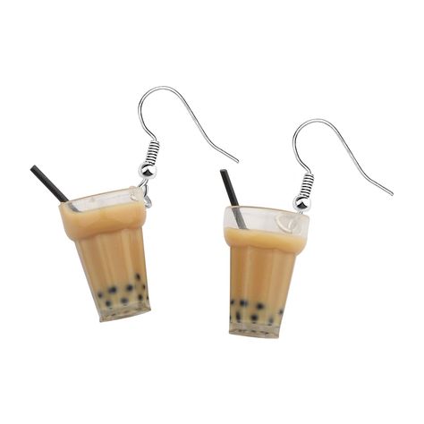 PRICES MAY VARY. 🍹Material:alloy and resin, they are lead free and nickel free. 🍹Measure: boba bubble milk tea charm: 1.8cm * 1.2cm * 1.2cm (0.71" * 0.47" * 0.47"). 🍹The milk tea earrings will arrive in a pretty bag ready to be given as a sweet gift for family, friend, sister, and even yourself. 🍹In tourism, appointment, daily life or photo shoot when they are suitable to wear, giving a playful, lively, like a spirit feeling. 🍹Bubble earrings are suitable for any occasions, such as, souveni Tea Earrings, Pearl Milk Tea, Earrings Funny, Resin Pearl, Bubble Earrings, Bubble Milk Tea, Miniature Food Jewelry, Diamond Videos, Food Jewelry