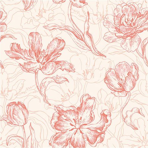 Print Scarf Design, Personalized Wallpaper, Flower Outline, Illustration Photo, Accent Wallpaper, Flower Illustration, Floral Illustrations, Flower Backgrounds, Free Vector Art