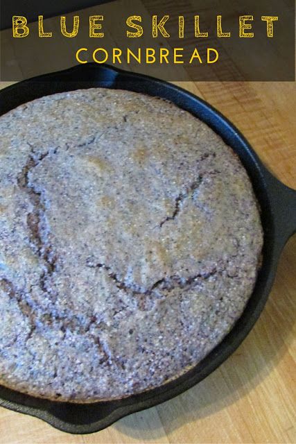 Cooking With Carlee: Blue Skillet Cornbread Blue Cornbread Recipe, Crockpot Ham And Bean Soup, Blue Cornbread, Indigenous Teachings, Corn Flour Recipes, Skillet Cornbread Recipe, Blue Cornmeal, Cornmeal Recipes, Cornbread With Corn