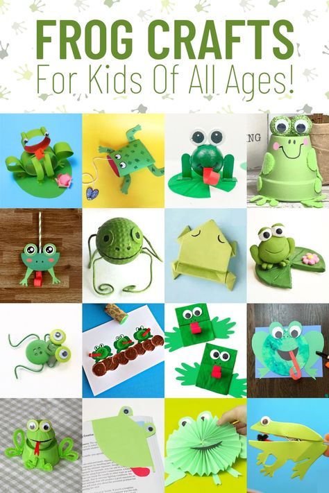 Diy Frog Christmas Ornaments, Diy Frog Crafts, Tree Frog Craft, Frog Crafts For Kids, Frogs For Kids, Diy Frog, Frog Craft, Origami Frog, Green Tree Frog