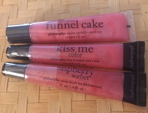 Philosophy Lip Gloss, Discontinued Makeup, Bath Body Works Candles, Lip Gloss Collection, Lip Cosmetics, Bath And Body Care, Lip Glosses, Body Skin Care Routine, Makeup Essentials