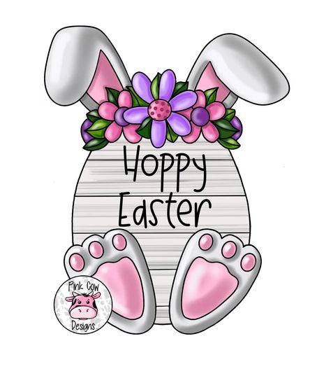 TEMPLATE: Easter-hoppy Easter Bunny-door Hanger | Etsy Easter Bunny Images Clip Art Free Printable, Peeps Door Hanger, Easter Door Hanger Template, Wood Bunny Door Hanger, Easter Bunny Vector, Custom Door Hangers, Bunny Door Hanger, Easter Paintings, Easter Wood Crafts