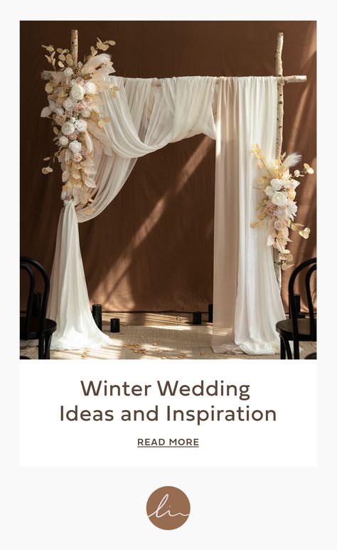 Winter Photo Booth, Easy Wedding Diy, Chic Color Palette, Winter Themed Wedding, Cozy Romantic, Wedding Sign Decor, Winter Wedding Ideas, Magic In The Air, Head Table Decor