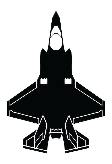 Jet fighter silhouette f35 lightning top... | Premium Vector #Freepik #vector #aircraft #vector #shuttle #air-force Air Force Planes, Female Pilot, F 35, Cell Phone Holder, Top View, Aircraft